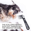 Versatile Pet Dematting Rake Comb Brush - Grooming Tool For Pets
