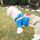 Stylish Denim Dog Jumpsuit for Medium Dogs
