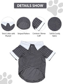 Stretchy Striped T-Shirt for Dogs | Comfortable Cotton Pet Apparel