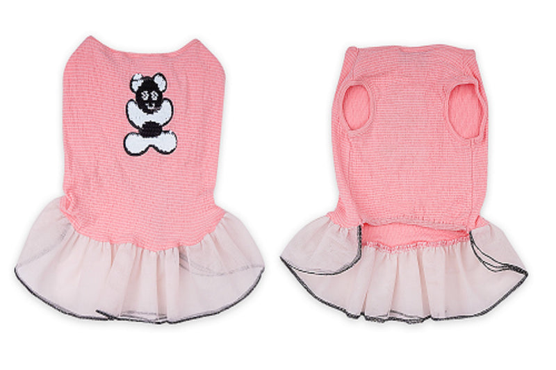 Lulala Frill Frock with sequins Teddy (Prink)