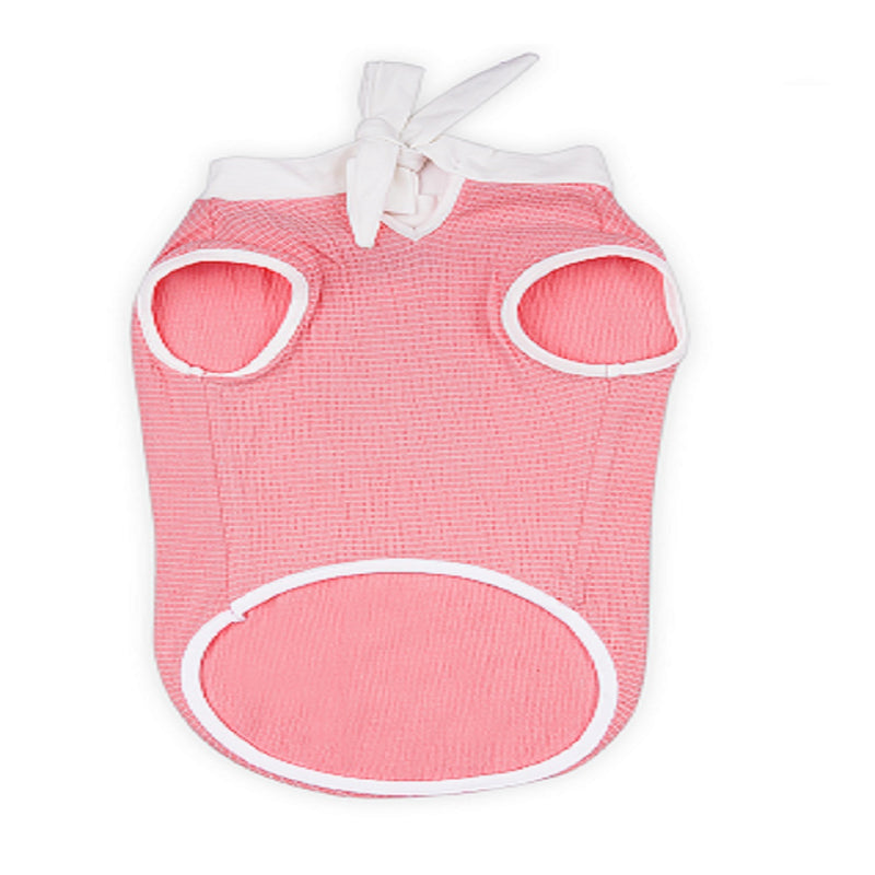 Lulala Pullover Striped with Sequins Teddy print(Pink)