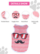 Stretchy Striped T-Shirt for Dogs | Comfortable Cotton Pet Apparel