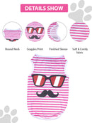 Stretchy Striped T-Shirt for Dogs | Comfortable Cotton Pet Apparel