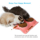 Double Stainless Steel Pet Bowls with No-Spill Resin Base