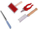 Complete Pet Grooming Kit: Slicker Brush, Nail Clipper, Combs For Dog