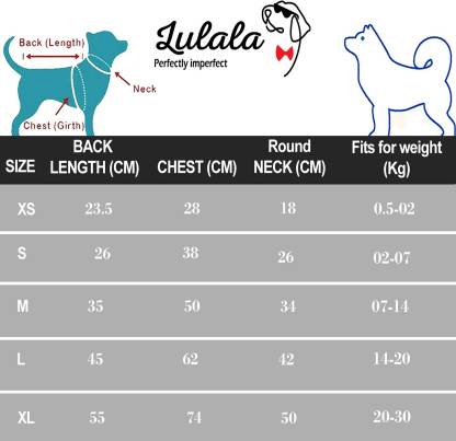 Lulala Coat for Dog, Cat  (BLACK&WHITE) XS,S,M,L,XL