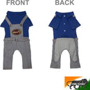 Stylish Denim Dog Jumpsuit for Medium Dogs