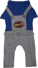 Stylish Denim Dog Jumpsuit for Medium Dogs