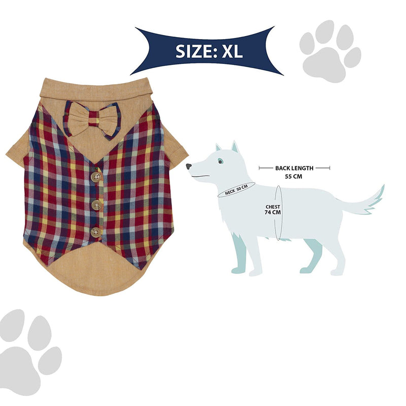 Summer Shirts with Bow Tie For Pets