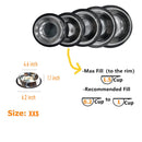 Food/Water Bowl with Rubber Ring For Pets