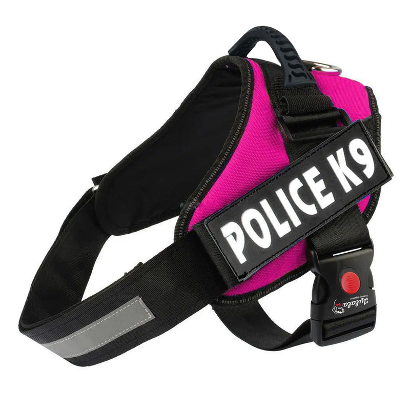 Lulala POLICE K9 Dog Vest Harness For Pets(S,M,L,XL,XXL,Purple,Sky Blue,Maroon,Pink,Denim)