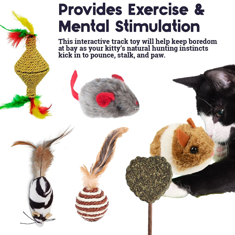 Cat Toy Combo (Pack of 6,Color May Vary)