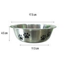 Emily Pets Dog Bowl Stainless Steel Anti Skid Dog Bowl (Medium, Pack of 1)