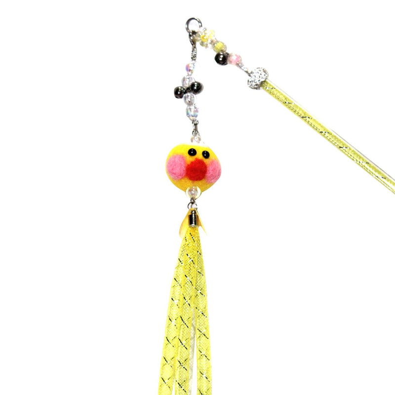 Emily Pets Modern Hanging Cat Toy with Detachable Hook Self-Excited Cats Kitten Play Toy(Orange, White,Yellow)
