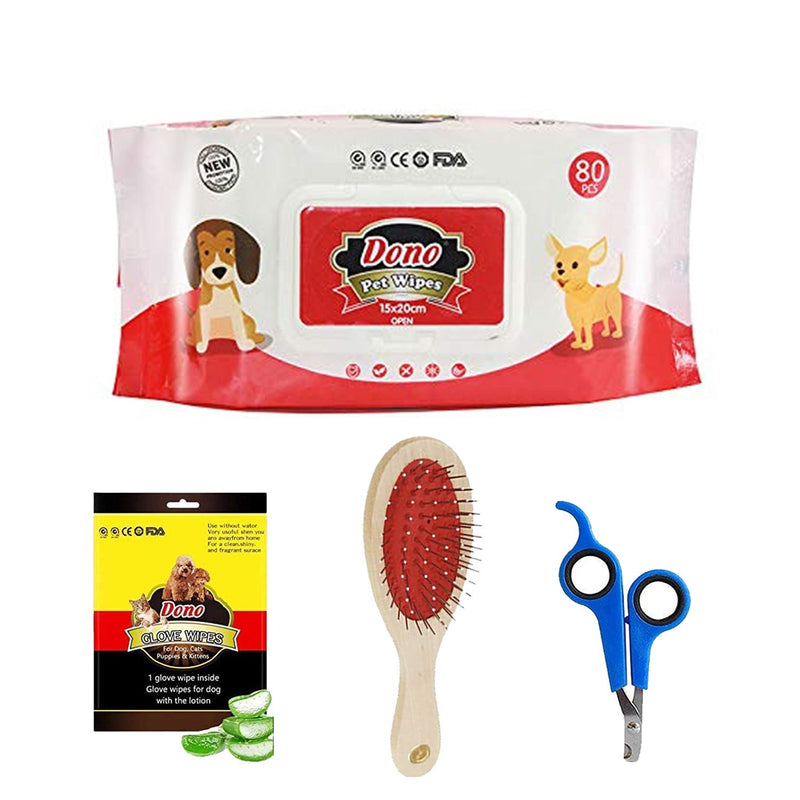 Grooming Kit For Pets (4 in 1-Pack)