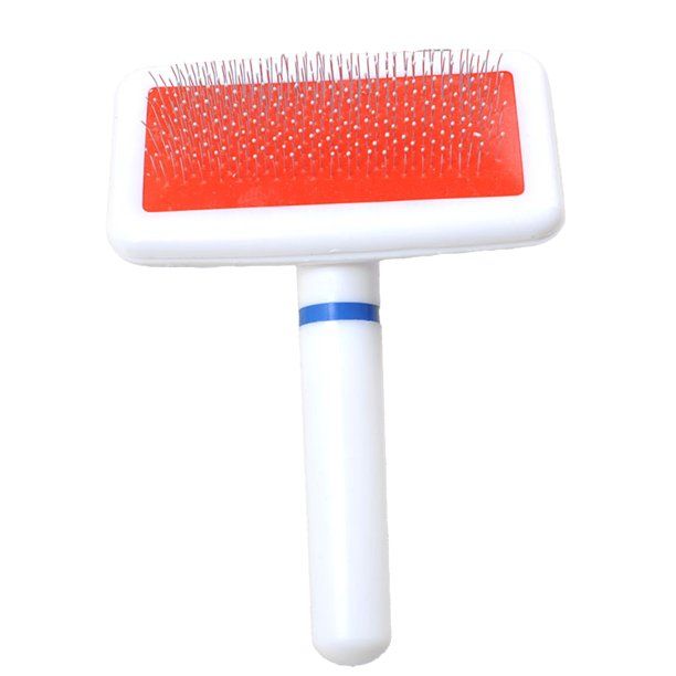 Emily Pets Sheepskin Rug Brush and Cleaner Pet Slicker Brush For Cats & Dogs(White Large)