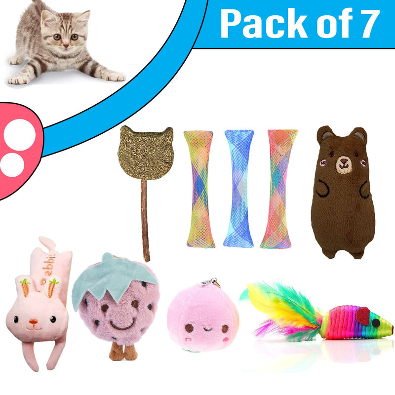 Toys For Cats (Pack of 7, Color May Vary)