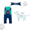 Stylish Denim & Cotton Jumpsuit for Dogs