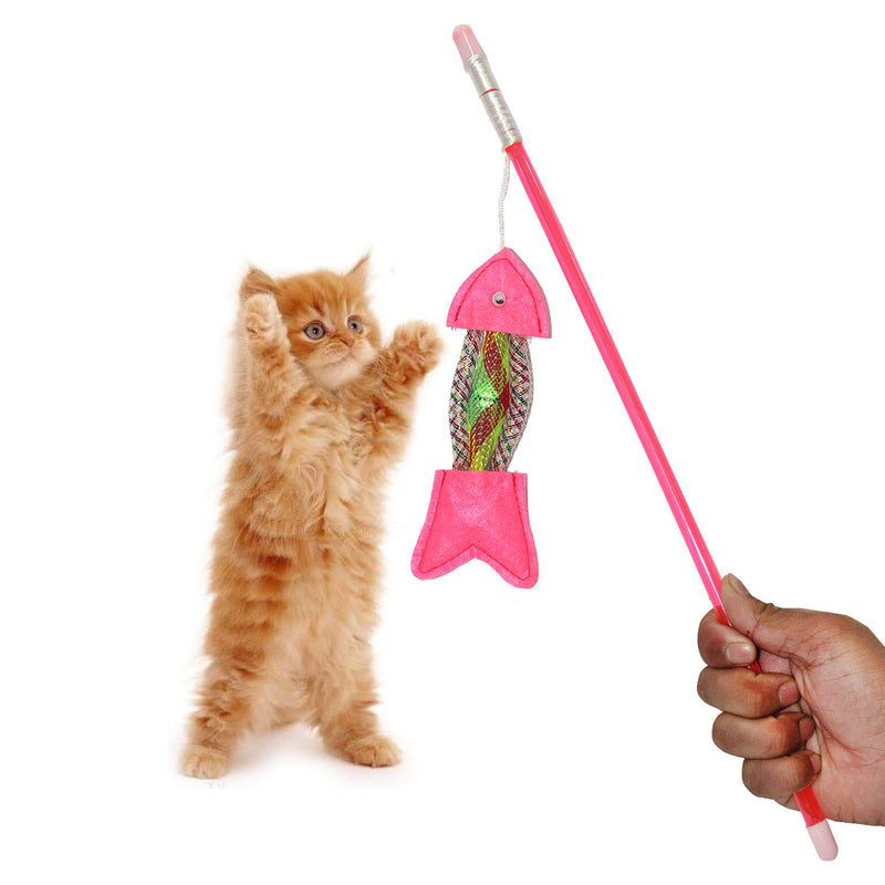 Emily Pets Nylon interactive Cat Toy (Pink)