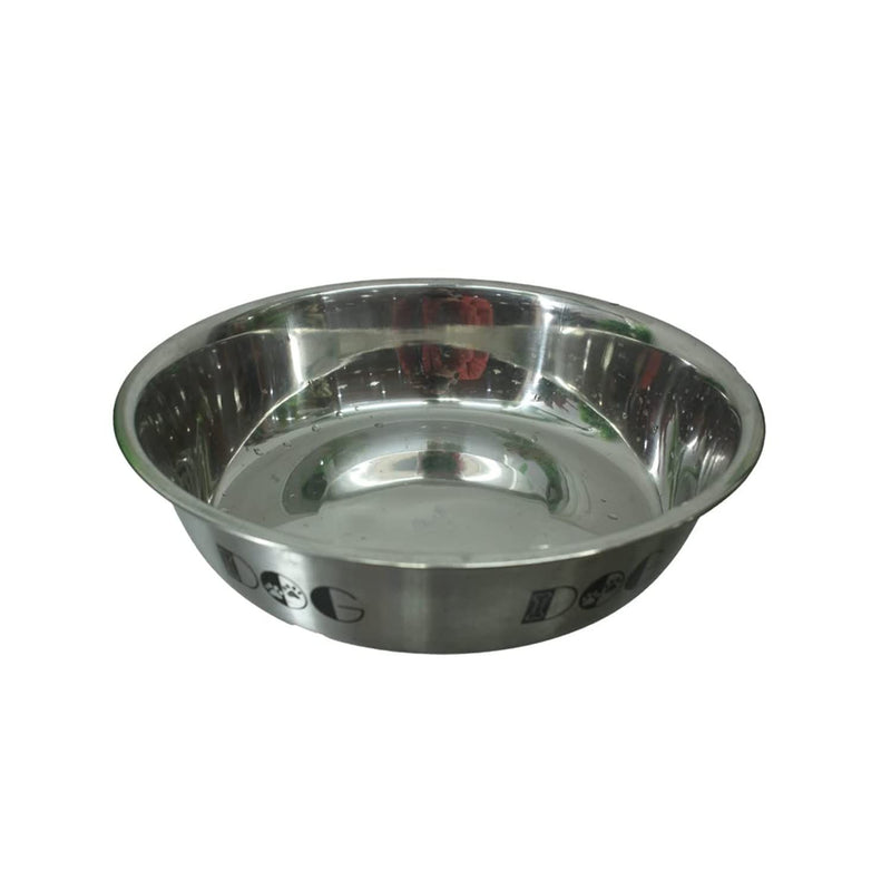 Emily Pets Dog Bowl Stainless Steel Anti Skid Dog Bowl (Large, Pack of 1)