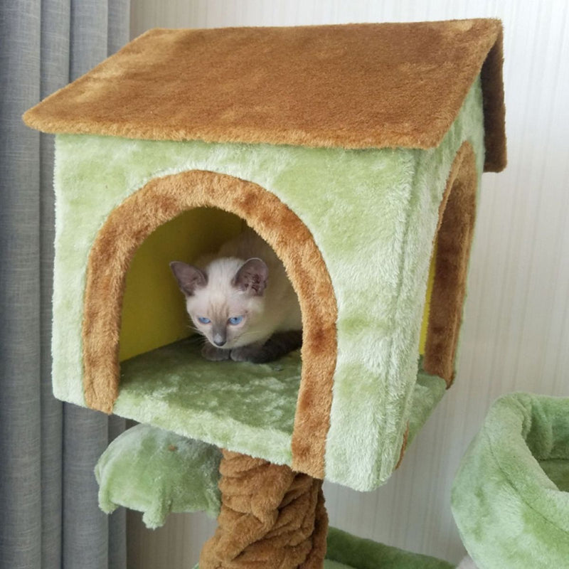 Emily Pets Forest Cat 30" Tree House Furniture Cat Bed Run and Play(S)