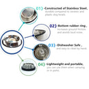 Food/Water Bowl with Rubber Ring For Pets