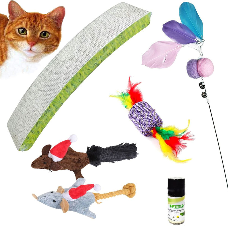 Cat Combo Toy(Pack of 5,Color May Vary)