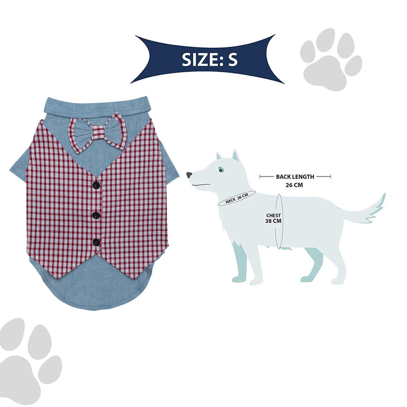 Summer Shirts with Bow Tie For Pets