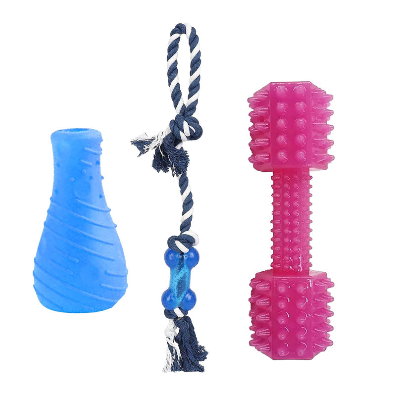 Toys For Dogs(Color May Vary, Pack of 3)