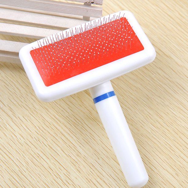 Emily Pets Sheepskin Rug Brush and Cleaner Pet Slicker Brush For Cats & Dogs(White Small)
