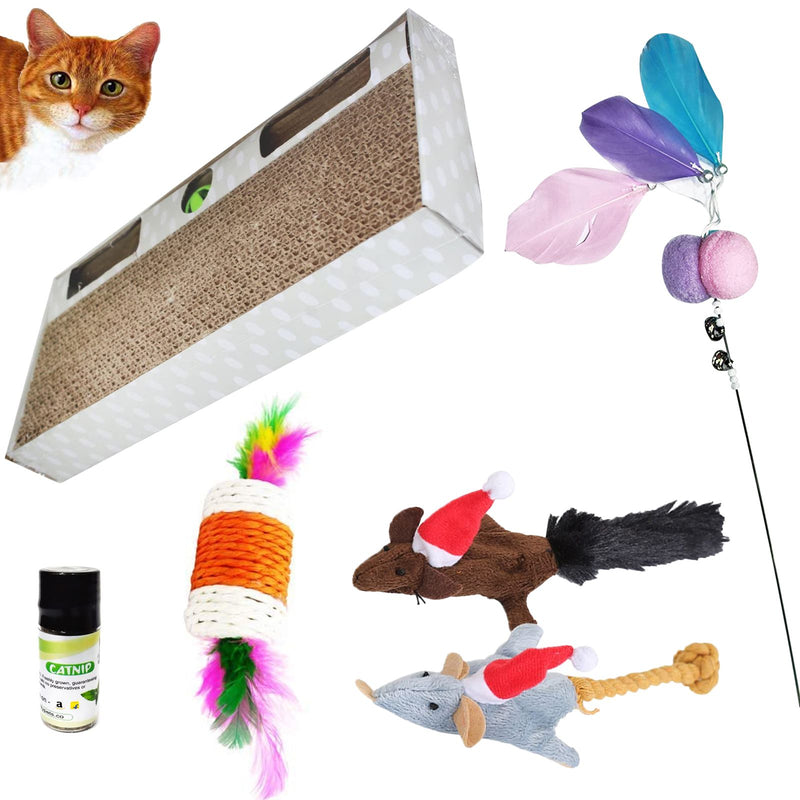 Cat Combo Toy(Pack of 5,Color May Vary)