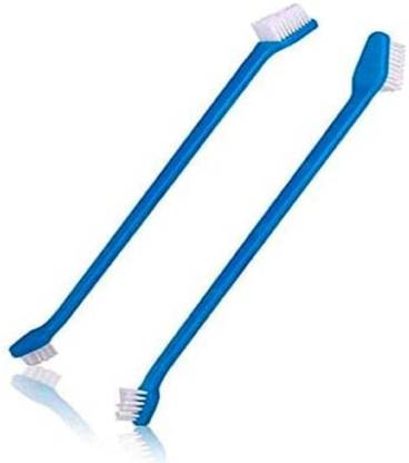 Emily Pets Pack 2 Dog Long Handled Dual Headed Toothbrush (Color May Vary) Pet Toothbrush  (Young)