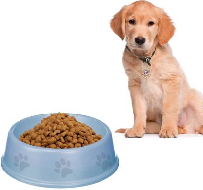 Emily Pets Single Round Bowl dog food bowls to prevent the bowl from slipping (200 ml Yellow,Blue,Green)S,M,L