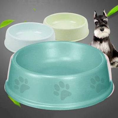 Dog & Cat Bowls Set – 4 Small Plastic Pet Bowls In Green, Blue, Yellow, Orange - View #2