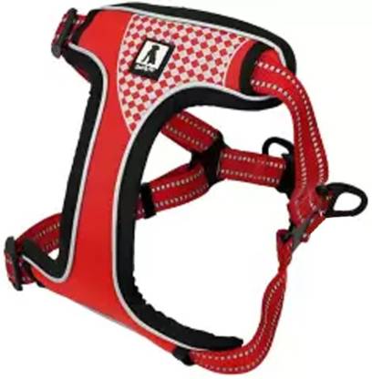 Emily Pets Dog Chest Body Belt Adjustable Harness For Pets (Large, Black,Red,Light Green,Dark Green)
